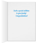 Neues Baby! Glückwunsch von New Enkel (Innen (Rechts))