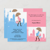 Neues Baby in der Stadt-Babyparty-Einladung Einladung (Vorne/Hinten)