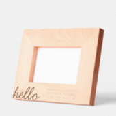 Neues Baby Info-Foto Keepake Geätzte Rahmen (Links)