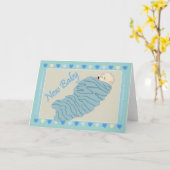 Neues Baby Karte (Gelbe Blume)