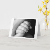 Neues Baby Karte (Gelbe Blume)