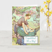 Neues Baby! Karte (Gelbe Blume)