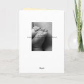 Neues Baby Karte (Rückseite)