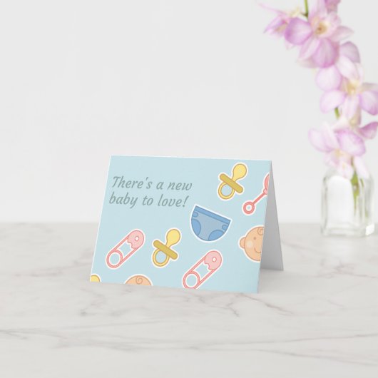 Neues Baby Karte (Orchidee)