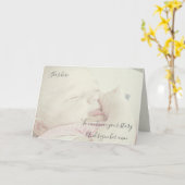 Neues Baby Karte (Gelbe Blume)