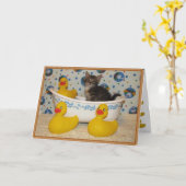 Neues Baby Karte (Gelbe Blume)