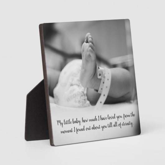 Neues Baby Keepake Fotoplatte (Vorderseite)