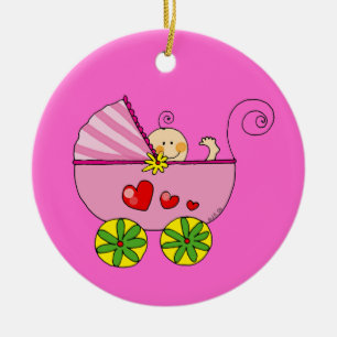 Neues Baby Keramik Ornament