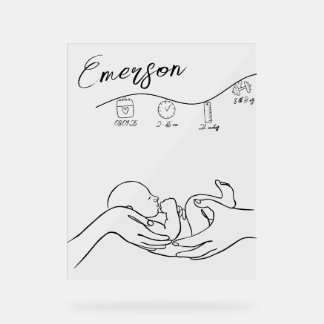 Neues Baby-Kinderzimmer Begrüßung Akryllisches Zei Acrylschild