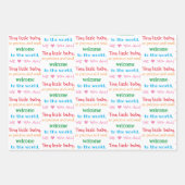 Neues Baby & Kleinkind, Willkommen, Sterne, Elefan Geschenkpapier Set (Vorderseite)