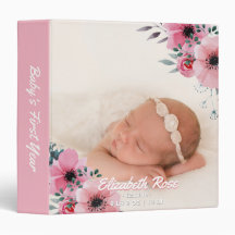 Neues Baby-Mädchen-erstes Jahr-Foto-elegantes rosa