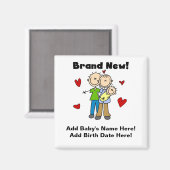 Neues Baby Magnet mit individueller Markenbezeichn (Vorderseite/Rückseite)