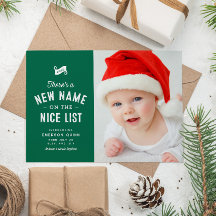 Neues Baby niedlich zwei Foto grün Weihnachten