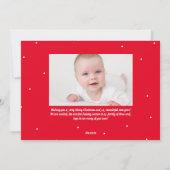 Neues Baby niedlich zwei Foto Weihnachten (Rückseite)