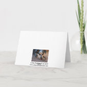 Neues Baby oder Adoption Herzlichen Glückwunsch -  Karte (Rückseite)