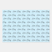 Neues Baby oder Baby Dusche Hallo Baby Geschenkpapier Set (Vorderseite 2)