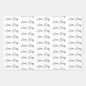 Neues Baby oder Baby Dusche Hallo Baby Geschenkpapier Set (Vorderseite)