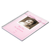 Neues Baby Pink Ribbon-Notebook Notizblock (Linke Seite)