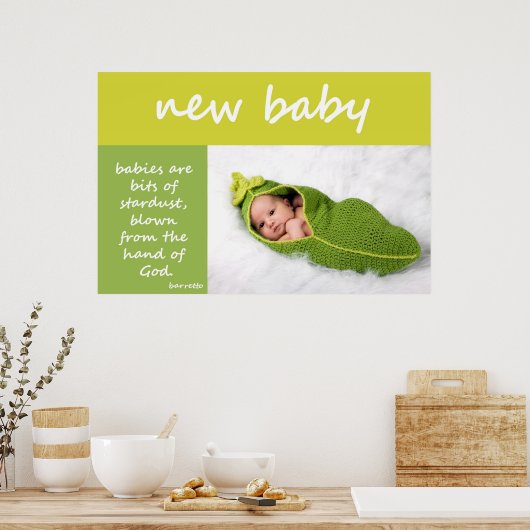 Neues Baby Poster (Küche)