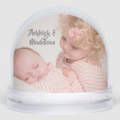 Neues Baby Schneekugeln (Vorderseite)