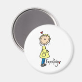 Neues Baby-Strichmännchen Magnet (Vorderseite/Rückseite)