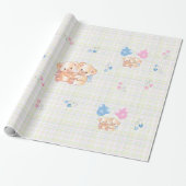 Neues Baby Teddy Bears Wrapping Paper Geschenkpapier (Ungerollt)