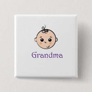 Neues Baby und Oma Button