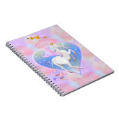 Neues Baby Unicorn Spiral Foto Notebook Notizblock (Rechte Seite)