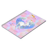 Neues Baby Unicorn Spiral Foto Notebook Notizblock (Linke Seite)