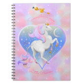 Neues Baby Unicorn Spiral Foto Notebook Notizblock (Vorderseite)