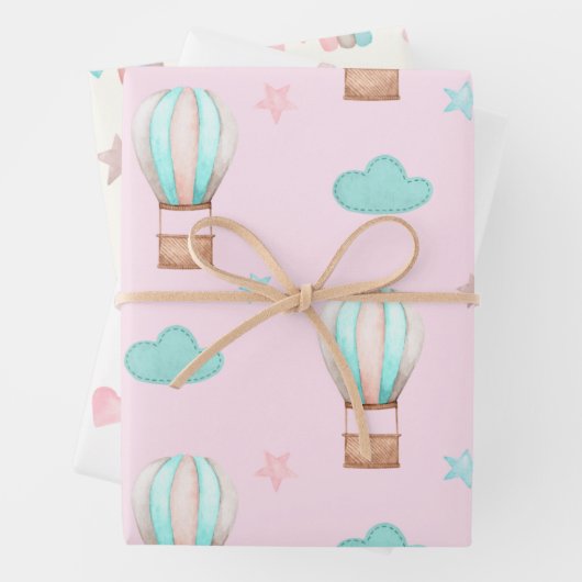 Neues Baby Wrapping Paper Set von 3 Geschenkpapier Set (Beispiel)