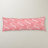 Neues Babykissen |PInk Personalisiert Name Baby Seitenschläferkissen (Rückseite)