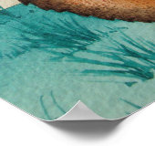 neues Babymünster mit niedlichem Hasen Poster (Ecke)