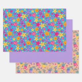 Neues Beach Fun Wrapping Paper Set Geschenkpapier Set