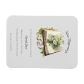 Neues Beginnbuch Brautparty Blumenbuch Magnet (Horizontal)