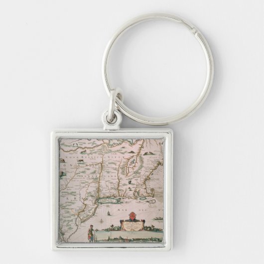 Neues Belgien, Platte "vom Atlas Contractus" Schlüsselanhänger (Vorne)