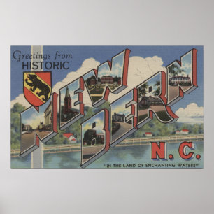 Neues Bern, North Carolina - große Poster