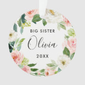 Neues Big Sister Weihnachtsgeschenk | Big Sister Ornament (Vorderseite)