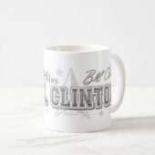 Neues Bill Clinton Karikatur-Portrait Kaffeetasse (VorderseiteRechts)