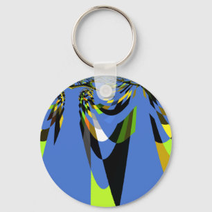 Neues Blau Schlüsselanhänger