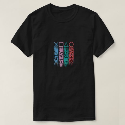 Neues Blau-t-Shirt-Design mit farbenfroher Schrift T-Shirt (Design vorne)