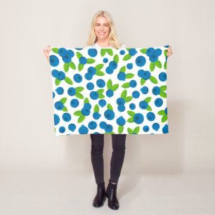 Neues Blaubeermuster Fleecedecke