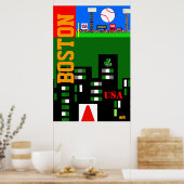 Neues Boston Art Poster Kindersportgeschenk 2013 (Küche)