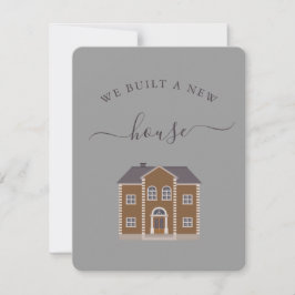 Neues braunes Haus, das wir verschoben haben