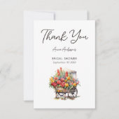 Neues Brautparty dank Karte (Vorderseite)