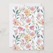 Neues Brautparty für die Blume des Marktes Einladung (Rückseite)