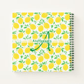 Neues BUCKET LISTE Lemon Muster Thema Notizblock (Rückseite)