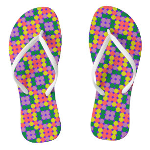 Neues, buntes Achteckon-Design, Geometrisches Okta Badesandalen