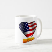 Neues Bürger-Sternenbanner Herz Kaffeetasse (VorderseiteRechts)
