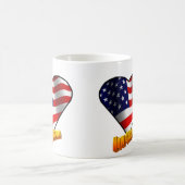 Neues Bürger-Sternenbanner Herz Kaffeetasse (Mittel)